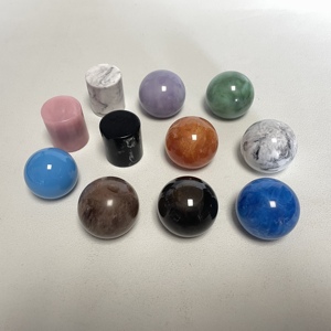 Bán buôn sang trọng Vòng Agate đá nhựa cho bóng 50mm 38mm 35mm nước hoa đầy màu sắc nắp chai nắp & Chai đóng cửa - Product Image 6