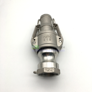 Thép không gỉ <span class=keywords><strong>CamLock</strong></span> khớp nối 1/2 "-2" Loại C một bộ chuyển đổi máy bơm rác nam <span class=keywords><strong>CamLock</strong></span> với chủ đề ống nữ <span class=keywords><strong>SS</strong></span> 304 tối đa 250 PSI - Product Image 1