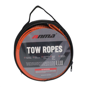 Sangle de <span class=keywords><strong>remorquage</strong></span> pour <span class=keywords><strong>voiture</strong></span> <span class=keywords><strong>en</strong></span> polyester, corde de récupération 2 tonnes, corde de <span class=keywords><strong>remorquage</strong></span> robuste avec crochet pour SUV, camion, urgence routière - Product Image 2