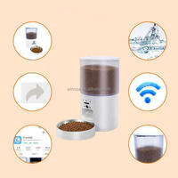 Comedero Automático para Gatos con Cámara HD y Temporizador, 4L, WiFi, APP, Control de Porciones con Voz Bidireccional, Doble Alimentación, Recipiente 304 Antiobstrucciones, Dispensador de Comida para Perros