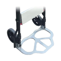 Offre Flash : Échelle à Pédales Portable en Acier Carbone Antidérapante à 3 Marches, Chariot à Main, Capacité 330lbs, EN131, pour Escalier, Extérieur, Salle de Bain