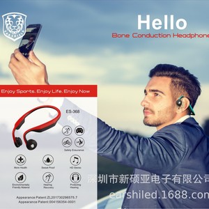 Es-368 Bone Conduction Sports Headphones Bluetooth 4.2 Type-C Charging Dual Color Light Blue Dark Blue - Product Image 5