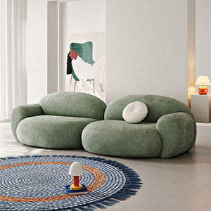 Sofá Modular <span class=keywords><strong>de</strong></span> Lujo Moderno, Combinable, Tapizado en Terciopelo Estilo Teddy Color Crema, para Sala <span class=keywords><strong>de</strong></span> Estar - Product Image 6