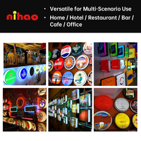 NIHAO – Boîte lumineuse LED rotative double face étanche pour extérieur, idéale pour bars, restaurants et enseignes de magasins – Vente directe usine