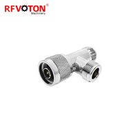 Connecteur RF de type T RFVOTON, adaptateur coaxial RF 3 voies, prise N mâle vers prise N femelle vers prise N femelle