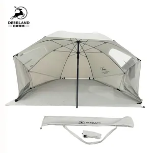 Kunden spezifisches Logo UPF 50 Umbrella Shelter für Sonnen-und Regenschutz Sonnenschirm Zelt zum Angeln und am Meer