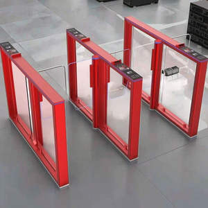 Système de contrôle d'accès d'empreintes digitales RFID à code QR antivol Porte de tourniquet de vitesse en acier inoxydable 304 pour les bâtiments - Product Image 4