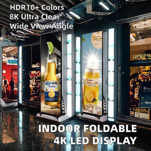 Pantalla LED Plegable para Señalización Digital Interior, Cartel LED con WiFi, 4G, USB, P2.5, Banners LED con Video para Publicidad y Tiendas - Product Image 2