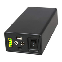 Paket Baterai Lithium Ion Isi Ulang 12V DC dan 5V USB 2 Port Output, Baterai Portabel 12V dengan Pengisi Daya Nirkabel