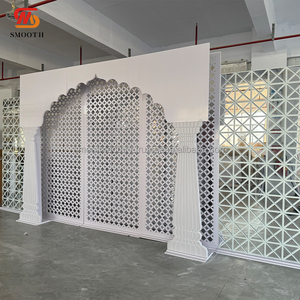 ลดกระหน่ำฉากหลังอะคริลิคสีขาวเรียบสำหรับงานแต่งงานและงานวันเกิดการออกแบบที่ถอดออกได้สำหรับตกแต่งงานปาร์ตี้ - Product Image 2