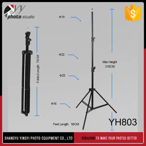 Trípode de Metal de aluminio para cámara Dslr, equipo fotográfico de 2,1 m, soporte de cámara de estudio