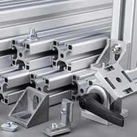 Profils en aluminium industriels, profils en alliage d'aluminium standard européen 4040, banc de travail pour ligne d'assemblage de cadres 3030