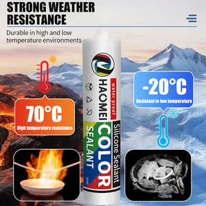 Универсальный силиконовый герметик на основе уксусной кислоты для строительства и деревообработки, клей-герметик RTV, 100% силикон, для внутренних и наружных работ, в упаковке - Product Image 2