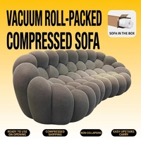 Canapé compressible Football Pumpkin, simple, double ou trois places, moderne, simple, mobile, populaire sur internet, canapé enroulable sous vide