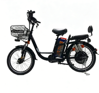 Vélo électrique avec freins à disque avant et arrière, batterie au lithium, fourche avant amortissante avec moteur 350W