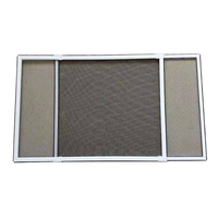 Lot de 2 moustiquaires horizontales réglables pour fenêtre coulissante de 21 à 37 pouces pour fenêtres de cuisine.
