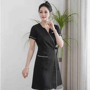 Ropa de trabajo profesional de estilo veraniego para técnicos de salón de belleza, bonitos uniformes de Spa de recepción de manga corta de diseño Simple - Product Image 3