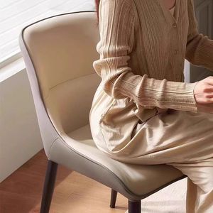 Silla de Comedor de Cuero Moderna, Ligera y Duradera para Cocina, Hogar, Oficina y Sala de Estar - Product Image 3