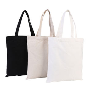 Vente en gros de sacs fourre-tout pliables sacs à provisions en toile sac cadeau recyclable impression de lettres sacs en toile personnalisés pour cadeau - Product Image 5