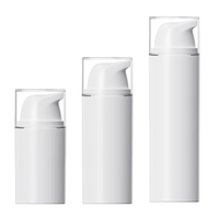 Emballage cosmétique en plastique PP blanc écologique Conteneur de sérum lotion 30 ml 50 ml 100 ml Bouteille à pompe sans air