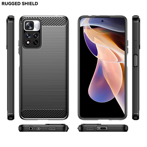 Custodia morbida in Silicone Tpu antiurto per cellulare <span class=keywords><strong>Xiaomi</strong></span> <span class=keywords><strong>Redmi</strong></span> <span class=keywords><strong>Note</strong></span> <span class=keywords><strong>11</strong></span> Pro + Poco X4 Nfc 5G <span class=keywords><strong>Cover</strong></span> posteriore - Product Image 1