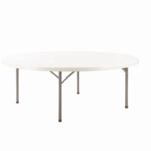 <span class=keywords><strong>Mesa</strong></span> <span class=keywords><strong>redonda</strong></span> plegable de plástico blanco de 180CM y 6 pies, <span class=keywords><strong>mesa</strong></span> de banquete de diseño moderno de 6 pies para fiestas al aire libre, bodas, <span class=keywords><strong>catering</strong></span> y uso en hoteles - Product Image 1