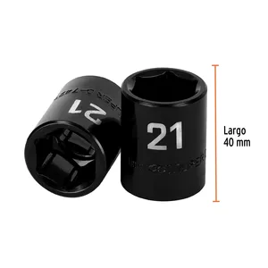 Clé à douille à chocs carrée BOX 6 1/2 pouces avec 6 embouts de 21 mm, TRUPER - Product Image 2