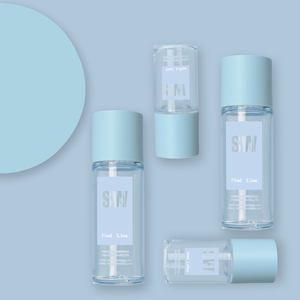 Cosmetic Cosmetic Bottles Empty Cosmetic 50ml 75ml Plastic Skincare Cosmetic Packaging Cylinder Bottle Empty Serum Toner Bottles