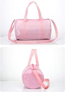 Sacs de sport roses grande capacité pour femmes avec logo personnalisé, sacs de danse pour filles, sacs de ballet pour enfants avec bretelles réglables - Product Image 5