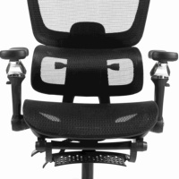 Silla Ergonómica de Malla con Reposabrazos Ajustables 6D, Soporte Lumbar, Giro de 360 Grados, Estructura de Nylon, Contemporánea, para Dormitorio, Oficina en Casa, Venta al por Mayor
