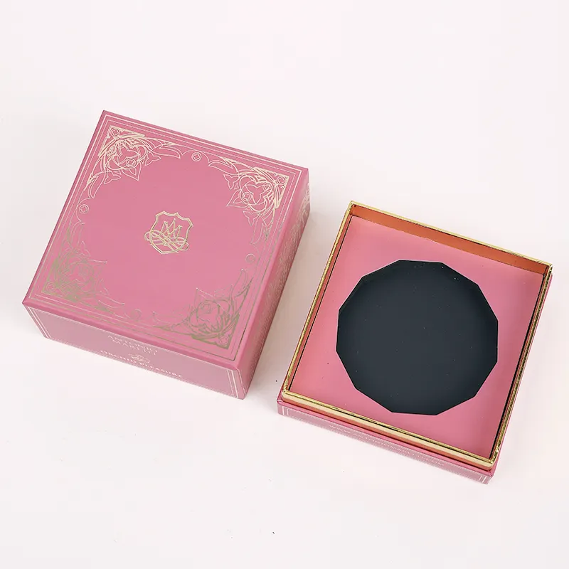 Manufacturer Cardboard Square Custom Logo Luxury Perfume Bottle Packaging Box With Base And Lid