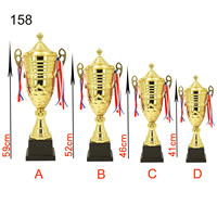 Coupe de trophée en métal pour le football, coupe de trophée et médailles, prix des trophées de golf, trophées en métal