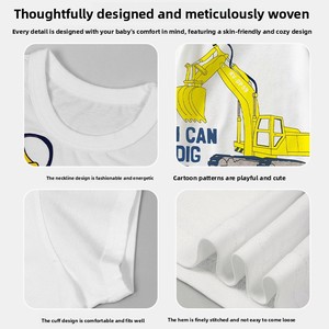 Pack de 3 <span class=keywords><strong>T</strong></span>-shirts à manches courtes en coton imprimé pour garçons, collection Printemps-É<span class=keywords><strong>t</strong></span>é 2026 – Hauts décontractés - Product Image 4