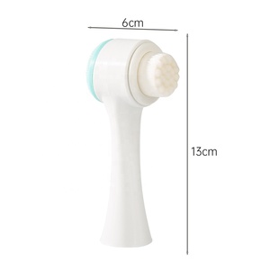 <span class=keywords><strong>Brosse</strong></span> <span class=keywords><strong>Nettoyante</strong></span> <span class=keywords><strong>Visage</strong></span> <span class=keywords><strong>Douce</strong></span> Manuelle à Poils Souples Double Face pour Nettoyage des Pores et Exfoliation - Product Image 3