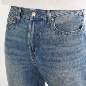 Jeans de Mezclilla Azul Vintage para Hombre, Estilo Casual, Corte Recto, Tela de Algodón Crudo, Jeans Personalizados para Hombre - Product Image 6