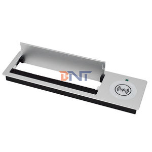 Boente Customized Table Hole <strong>Cover</strong> Black Brush Wire Under Desk <strong>Cable</strong> <strong>Entry</strong> Grommet Box Management Tray - Product Image 6