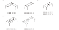 Pieds de table en acier de haute qualité pour bureaux, tables debout, tables d'école et tables à manger