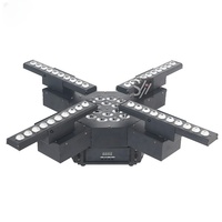 Scènes mobiles LED RGBW pour discothèques et clubs, éclairage de fête DMX 512 avec projecteurs à corps en fer, contrôlés par DMX
