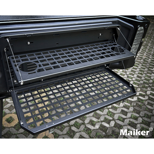 지프 랭글러 JK JL 이중 접이식 후면 테일게이트 테이블 자동차 액세서리 접이식 테이블 카고 마이커 오프로드 미국 창고 - Product Image 2