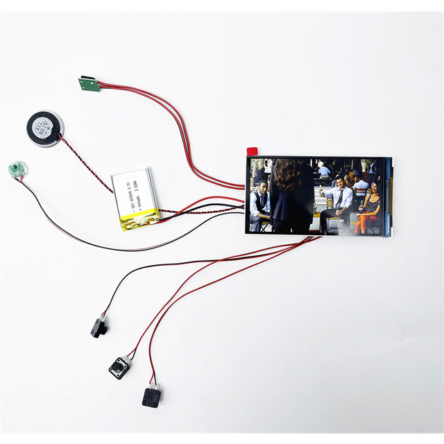 Mini Custom Audio Module 4/5/7 Inch LCD Video Advertising Player USB Control Touch Screen Angel Music Cross Styles Paper Crafts