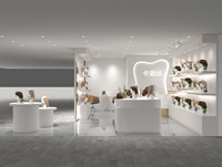 Mobilier de salon de beauté écologique pliable directement de l'usine, boutique de perruques, présentoir décoratif de cheveux pour la décoration intérieure