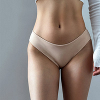 Culottes sexy taille basse pour femme, transparentes en coton, respirantes et douces, pour femmes matures, en blanc.