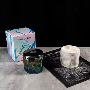 เทียนหอมอโรมาเทอราพีจากถั่วเหลืองออร์แกนิกใช้งานได้นานโถเซรามิกทำด้วยมือไม่มีกลิ่นสำหรับของขวัญวันหยุดและวันพ่อ - Product Image 4