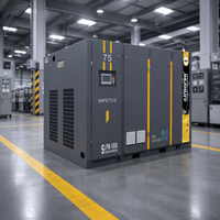 Compresseur d'air à vis VSD à deux étages 75 kW 100 CV 8-12 bar 15,7 m³/min Haute efficacité Faible bruit pour applications industrielles