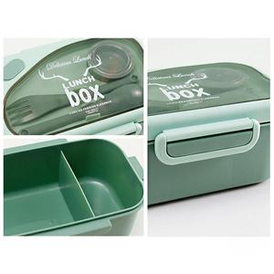 1000ml + 500ml đơn giản nhựa hình chữ nhật Hộp Ăn Trưa với uống cup Set - Product Image 6