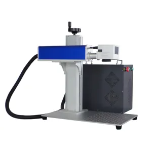 Mini laser portable de marquage 20w 30w, machine de gravure, graveur laser en fibre galvo avec anneau rotatif