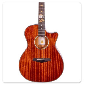 China Factory's High-End 41-Inch 6-<b>String</b> Mahogany Veneer Acoustic Guitar with Custom Logo Best Price High-End Accessory - Product Image 3