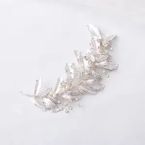 Klip rambut modis perhiasan kristal kecantikan pernikahan klip rambut ikat rambut dekorasi pengantin ikat kepala cantik