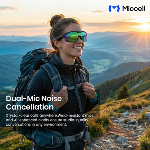 Lunettes intelligentes Miccell PAG05 avec assistant vocal IA, appels vocaux, caméra 8MP, batterie 270mAh, charge magnétique - Product Image 2