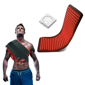 New Dual Chip 660nm 850nm LED Red Light Therapy Belt Infrared Red Light Band for Pain Relief